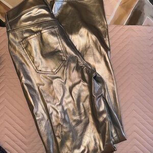 Metallic Gold Women's Jeans